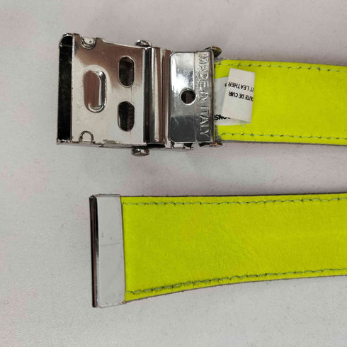 コムデギャルソン COMME des GARCONS SUPER FLUO LEATHER LINE G ネオン レザー ガチャベルト メンズ